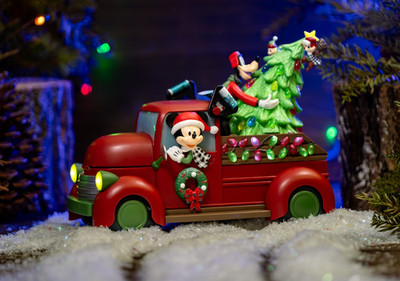 2025 Disney DLR Holiday Christmas Tree Truck Popcorn Bucket Disneyland LIGHTS UP