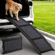 Foldable Dog Ramp for SUV Truck Car Non Slip Ladder for Large Dogs Up to 150 lb