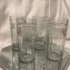 Vintage Annapolis Anchor Hocking Drink Glasses 6.25” Flat Iced Tea -  Set of 4