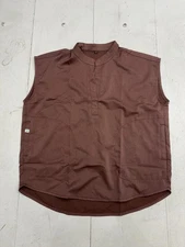 Shein Solid Brown V Neck Sleeveless Tank Top Womens Size Large NEW