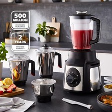 GEEPAS 1000W Mixer Grinder Blender 3 Stainless Steel Jar 1.5L Juicer Jar Dry Wet