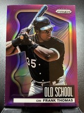 2022 Panini Prizm #OS-3 Frank Thomas Old School Purple Prizm