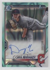 2021 Bowman Draft Chrome Pick Aqua Lava Refractor 60/199 Doug Nikhazy Auto 1id3