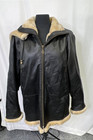 Tanners Avenue Woman's Genuine Black Leather Jacket. XL with faux fur lining — photo 1