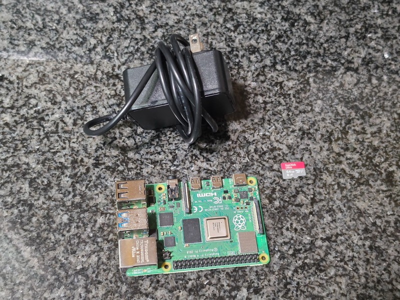 Raspberry Pi 4 Model B 64bit Quad Core Cortex-A72 2GB + 64GB SD Card + Power ADP