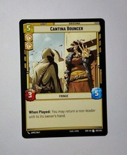 Star Wars Unlimited: SOR - CANTINA BOUNCER (Uncommon) #202 w/3 FREE cards
