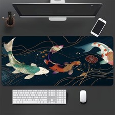 40 90cm 1pc Koi Fish Rubber Mouse Pad XL XXL Large Extended Gaming Mousepad NonS