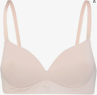 Puma Rose Dust BH 34B bügellos weich gepolstert stützende Cups nahtlos hellrosa