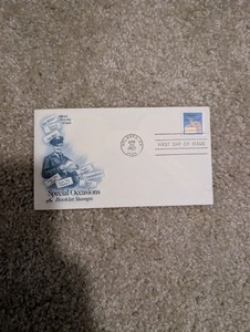 Vintage First Day Of Stamp Happy Birthday 