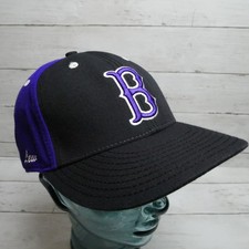 The Game Pro MLB Boston Red Sox Hat Cap B Logo 7 5/8 One Size Black Purple READ