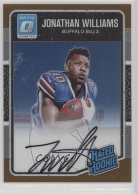 2016 Donruss Optic Rated Bronze Signatures Jonathan Williams Rookie Auto RC 7l6