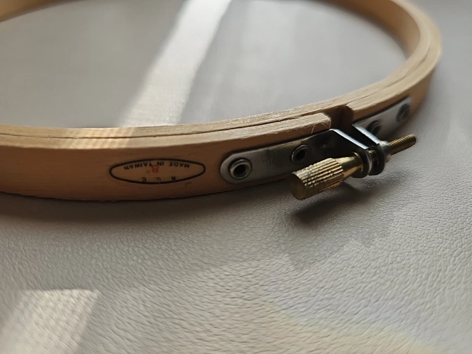 Vintage Wooden Embroidery Hoop 8 Inches - Image 2 of 2