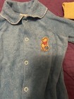 2 Vintage Disney Winnie The Pooh Sleeper 12 Month Baby Blue Yellow Terrycloth — photo 3