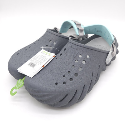Crocs (Mens Size 13) Echo Sandstorm Clog Slip On Shoes Sandals Slate Grey New