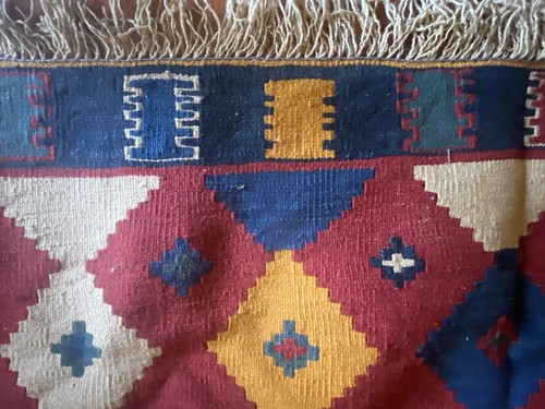 Vintage Afghan Kelim Handgeknüpft Wolle Teppich Rug 6,5ft X 4,5ft - Bild 15 von 15