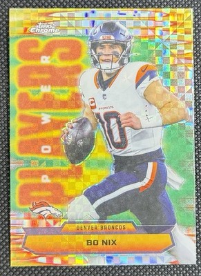 2025 Topps Chrome #PP-9 Bo Nix Power Players X-Fractor