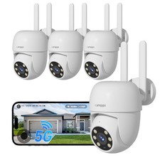 4pcs PTZ Outdoor WiFi Wireless Security camera 4MP Outdoor Wireless 2Way Audio