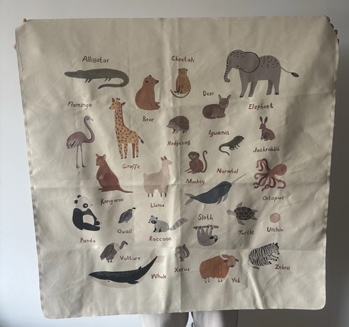 Gathre MINI Animal Alphabet Mat Tapestry For Nursery Decor Kids Play Minimalist