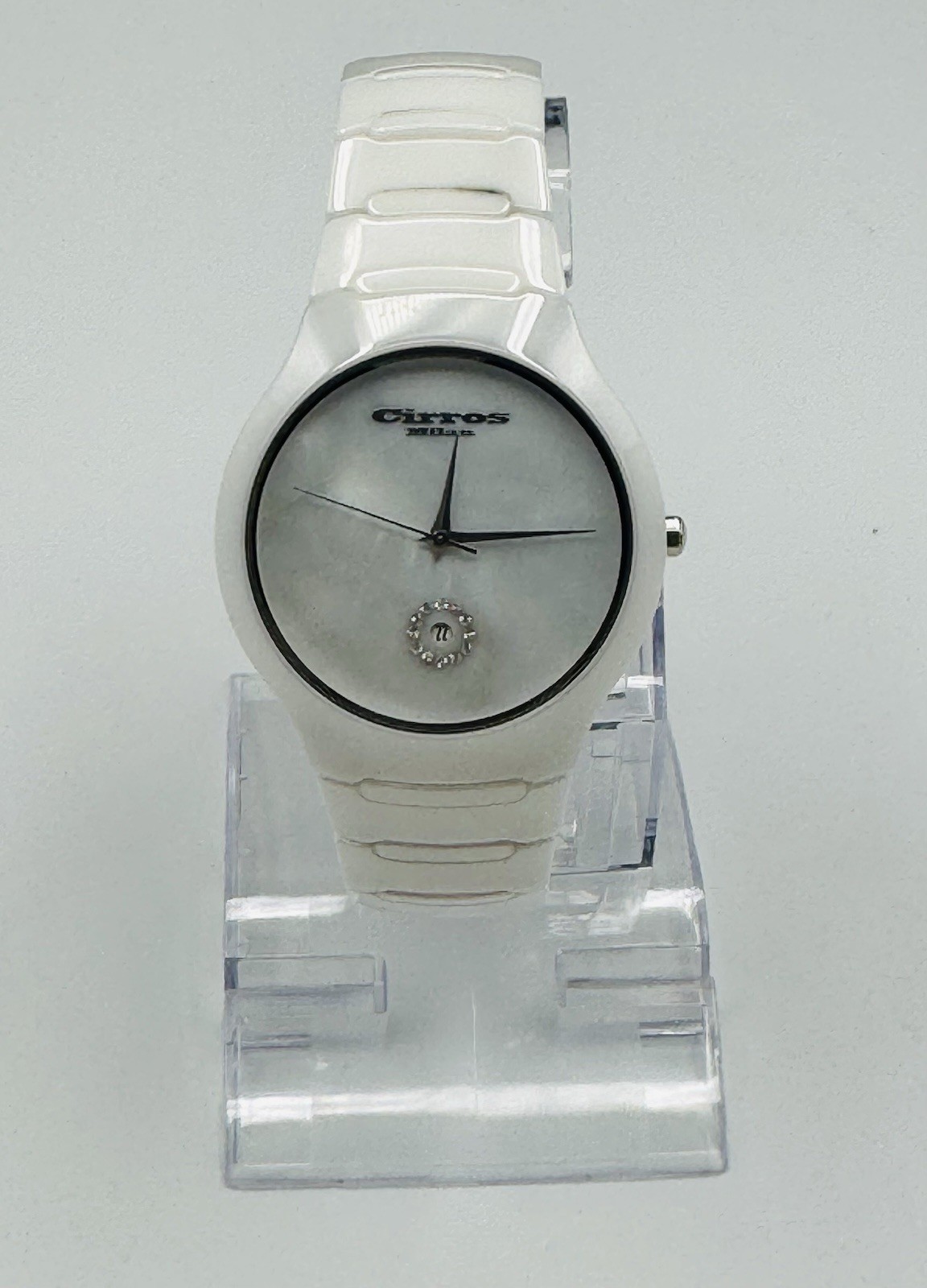 Cirros Milan Empire Series White on White Ceramic Watch By Rougois - CM2376WW