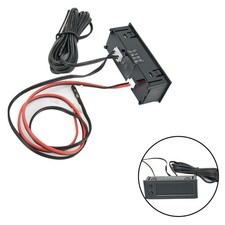 Auto-Voltmetro Orologio LED Display Digitale Interni Esterni Rosso 12V Veicolo ~
