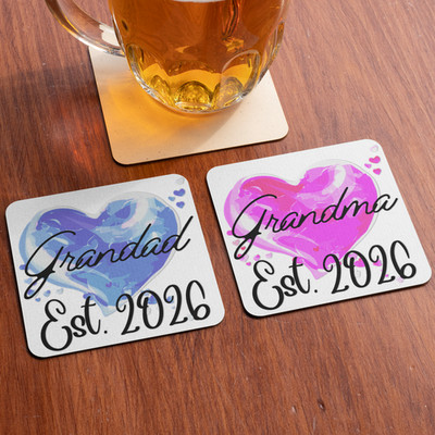 Neu Oma Opa Großeltern Untersetzer Set 2026 Paar Geschenk Babyparty Geschenk
