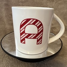 Wondershop Holiday Mug Monogram Letter A Cand...