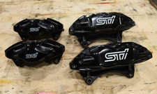 Subaru 2008-2017 Wrx Sti Oem Brembo Brake Calipers Set Of Front Rear