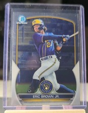 2023 Bowman Prospect Chrome Eric Brown Jr. Milwaukee Brewers #BCP-41 5 