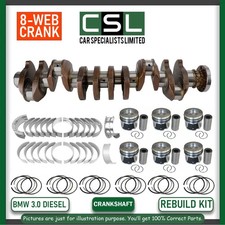 BMW SERIES N57D30 3.0 DIESEL ALLOY STEEL CRANKSHAFT WITH ENGINE REBUILD PARTS