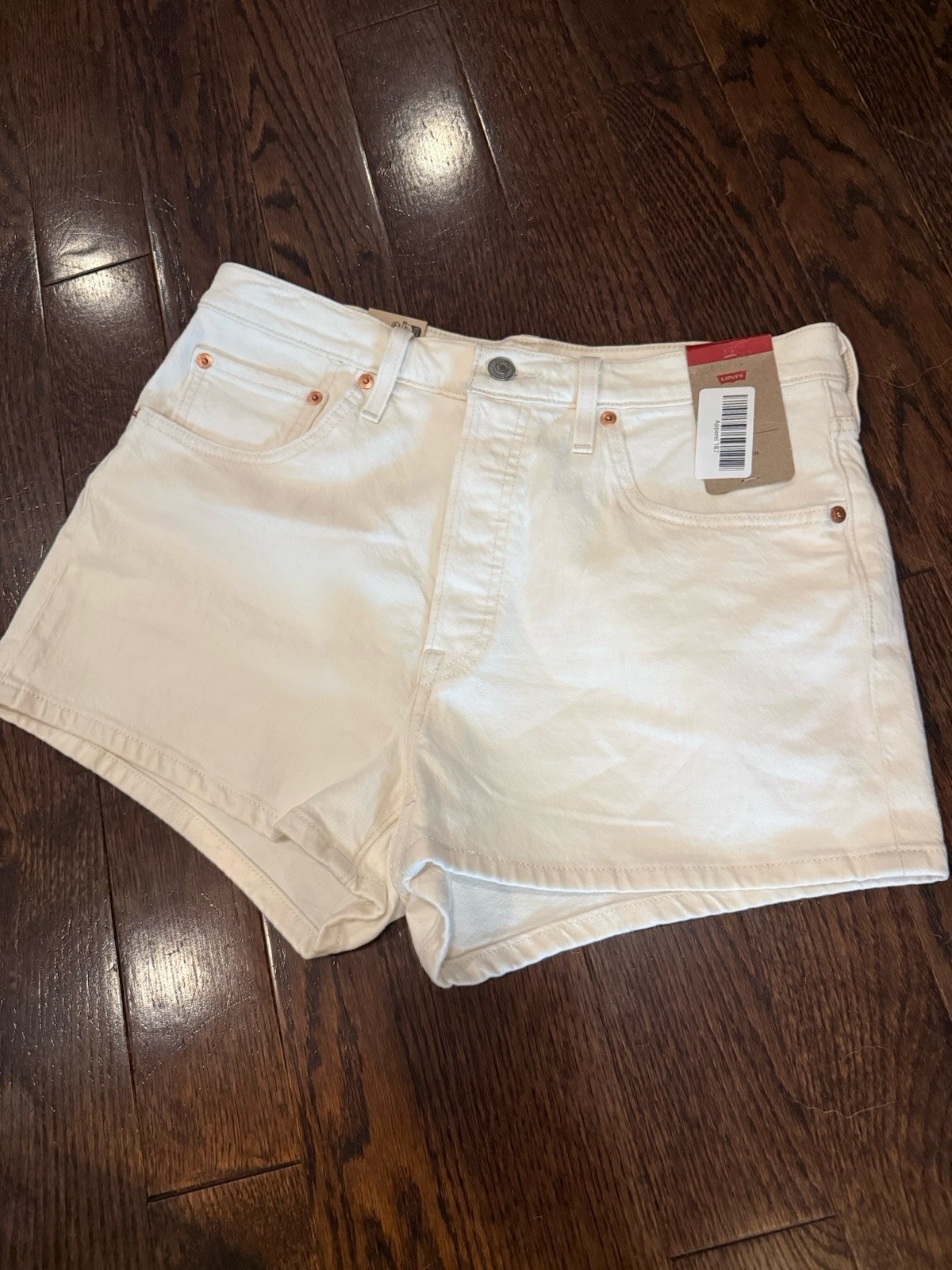 Levi's 501 Original Women's Shorts Size 31 White High Rise Brand New with Tags