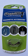 1pc ReadeRest Magnetic Eyeglass Holder Accessory New 1 Stainless/Silver USA Made