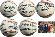 Willy Wonka Kids signed Cast 5 sigs MLB Baseball- Beckett Rev-Ostrum/Nickerson