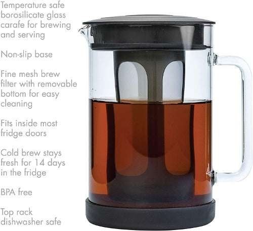 1.6 Qt Durable Glass Airtight Lid