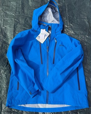 Stio Men s XXL $479 Environ Full-Zip Cosmic Blue Hooded Ski/Snowboarding Jacket