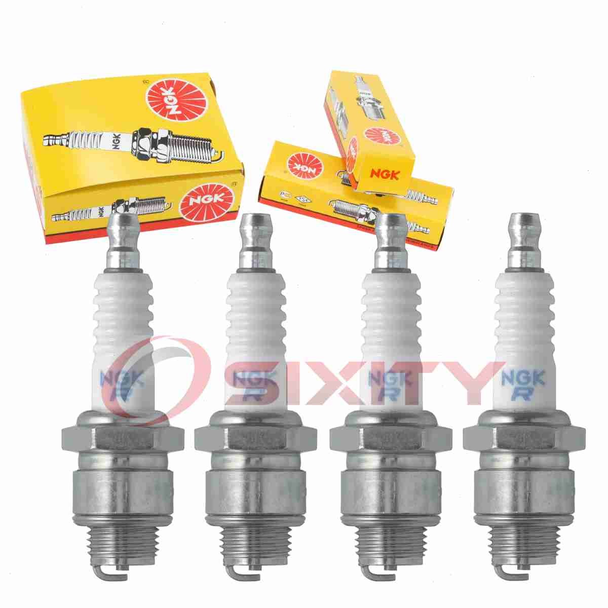4 pcs NGK Standard Spark Plugs for 1959-1960 Jeep CJ3 2.2L L4 - Engine Kit qb