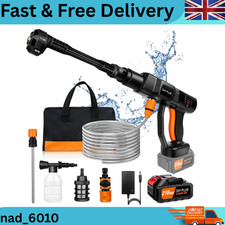 6000W 350bar Pressure Washer Car Jet Water Wash Cleaner Rechargeable Water Gun