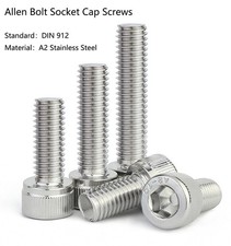 Image of M1.4 M1.6 SOCKET CAP SCREWS A2-70 STAINLESS STEEL ALLEN BOLT HEX HEAD DIN 912