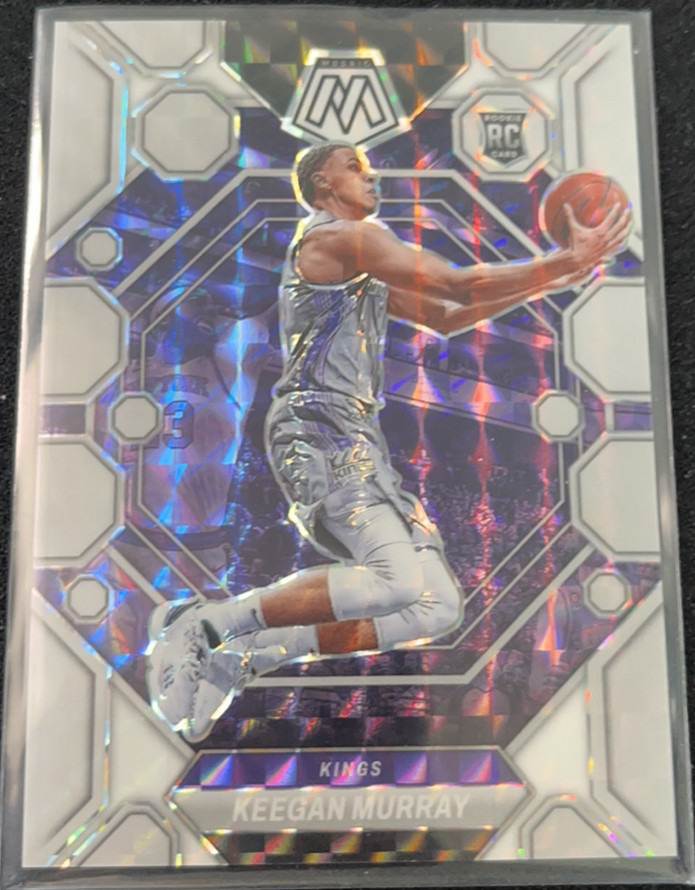 Keegan Murray 2022-23 Panini Mosaic 10/25 White RC Kings #227