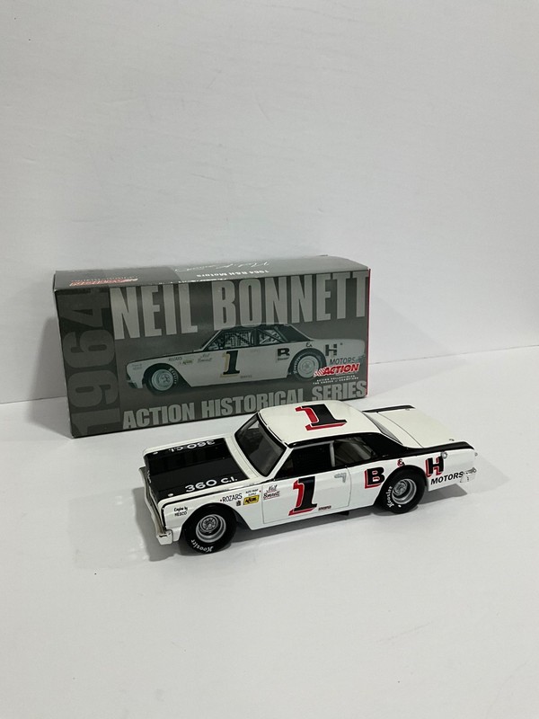 NEIL BONNETT 1964 B & H MOTORS CHEVELLE 1:24 NASCAR DIECAST - Action Racing