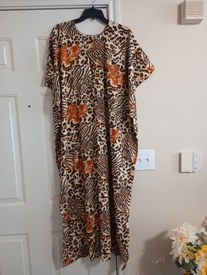 African Dera Kaftan Dress  One Size Multi Color