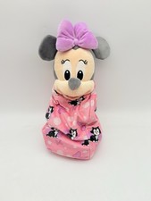 Disney Babies Minnie Mouse Plush Swaddle Lovey Security Blanket Pink Cat Parks