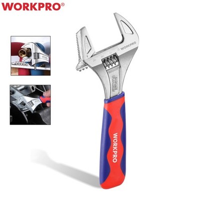 WORKPRO 2-in-1 Rollgabelschlüssel aus 2 Materialien mit großer Öffnung 42 mm