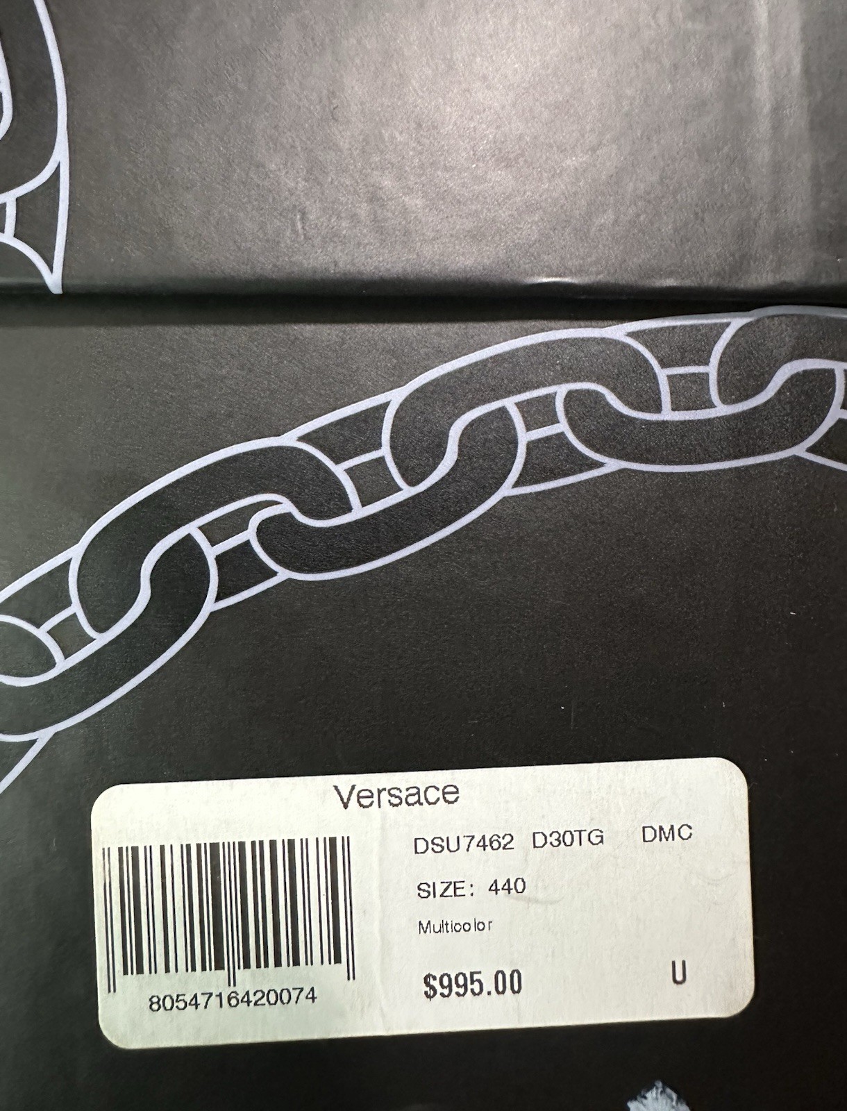 Authentic Versace Baroque Print Chain Reaction Me… - image 2