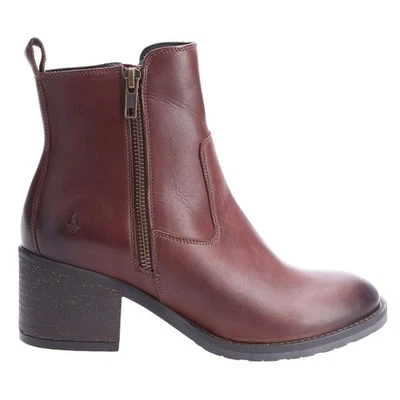 Bottes Cheville En Cuir Hush Puppies Helena Smart-Casual Femmes Marron - Photo 1/4