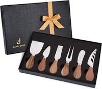 KäSemesser Set 6-Teilig Edelstahl Akazienholz Griff KäSemesser 6 StüCk