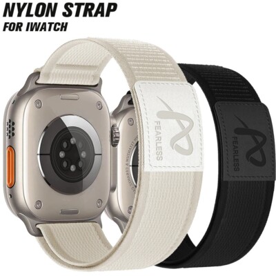 Nylon Trail Loop Correa Sports Strap For Apple iWatch 9 8 7 6 5 SE Ultra 2 49mm