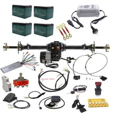 48V 1000W Electric Differential Motor Rear Axle Shaft Kit Go Kart Drift Trike