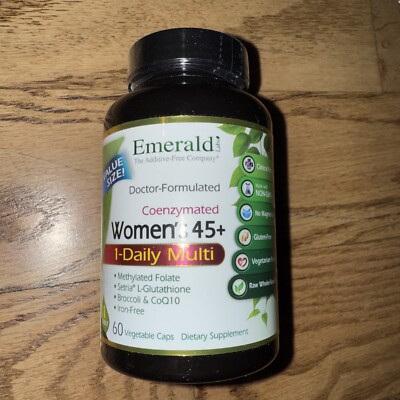 Emerald Labs Women's 45+ Daily Multi -with Coenzymated B's 60 Caps Exp 5/27