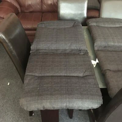 Chair Cushions 4 Highback Very Thick Dark Grey 47 Black