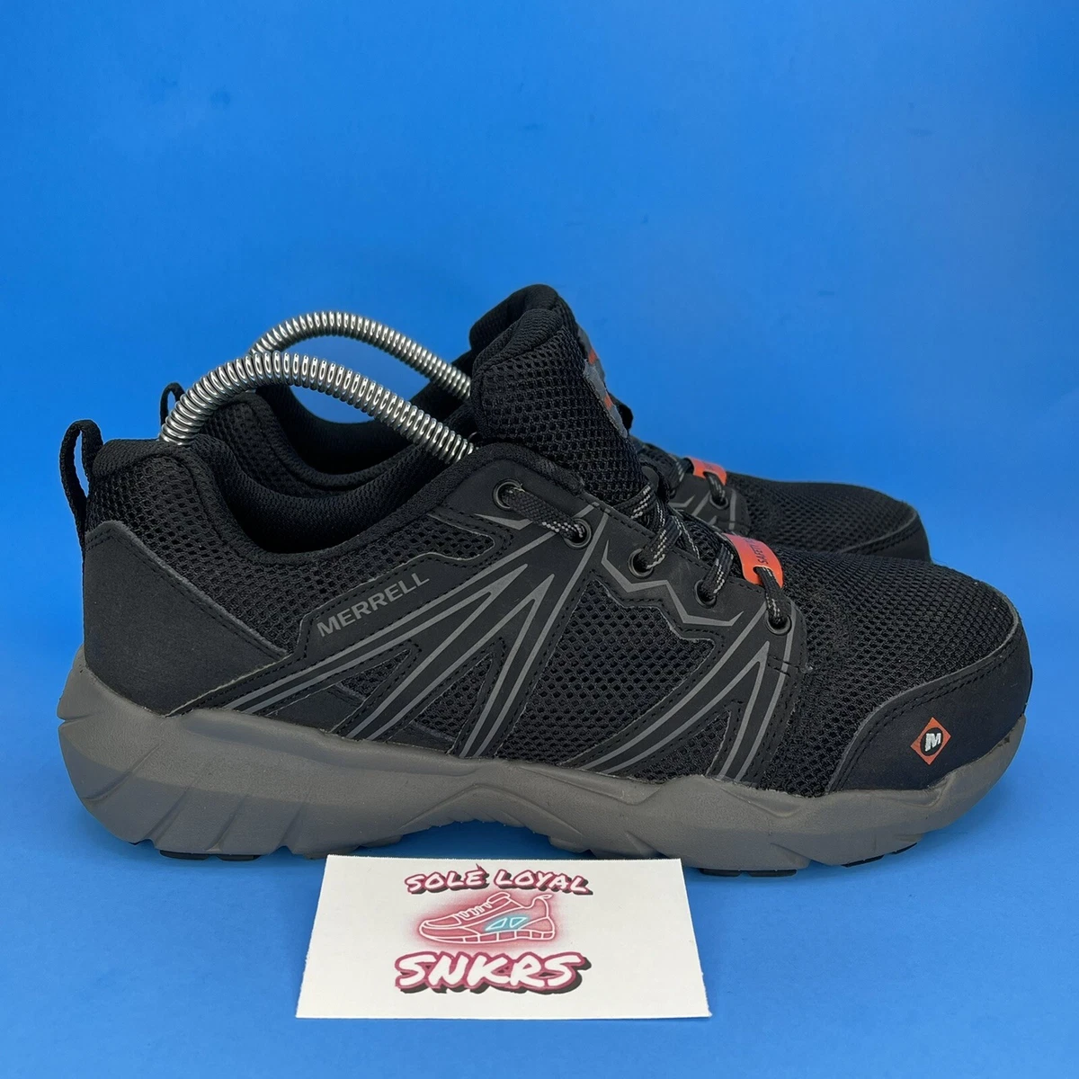 Merrell Womens Black Full Bench Superlite Alloy Toe Work Shoe